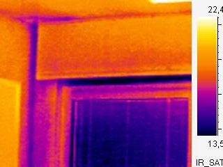Thermografie – Wärmebrücke im Schlafzimmer