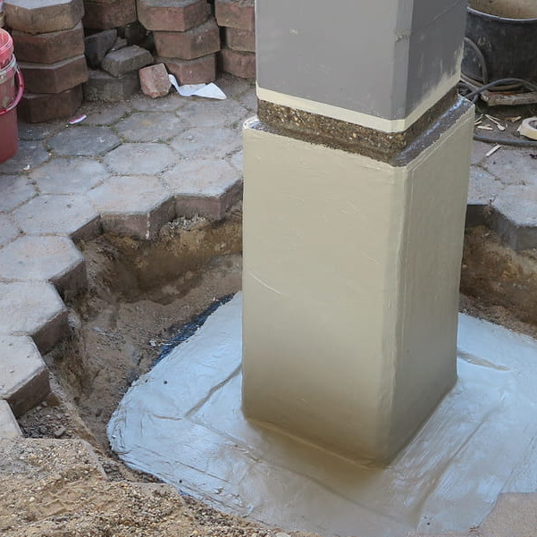 Betonpfeiler: Neuaufbau Schritt 2