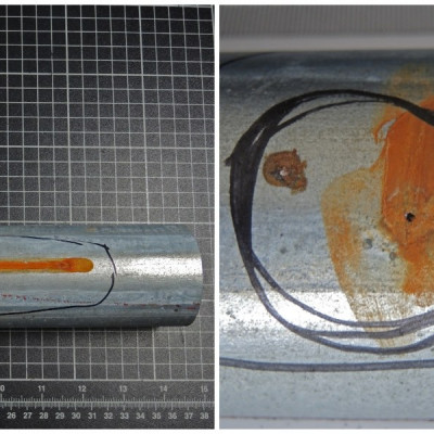 Leckage an Sprinklerrohr